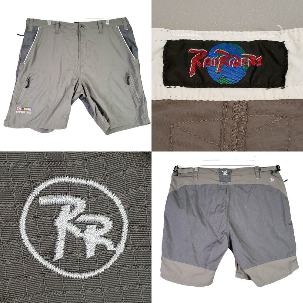 Rail Riders Bitter End Shorts Mens Size 40 Cargo Hiking LOA Adventure Fishing
